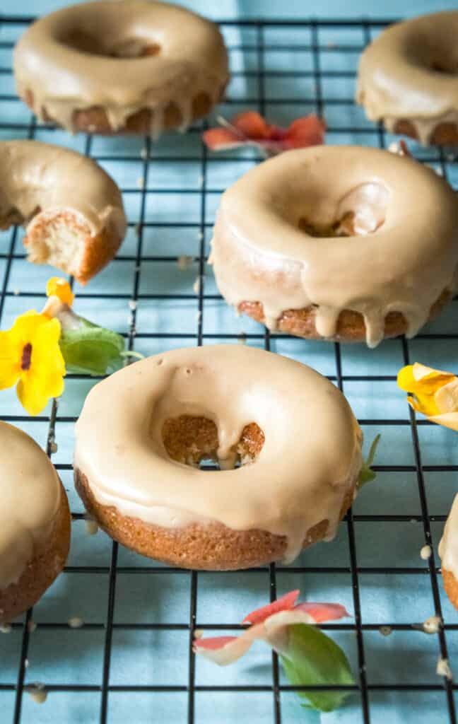 Homemade maple donuts