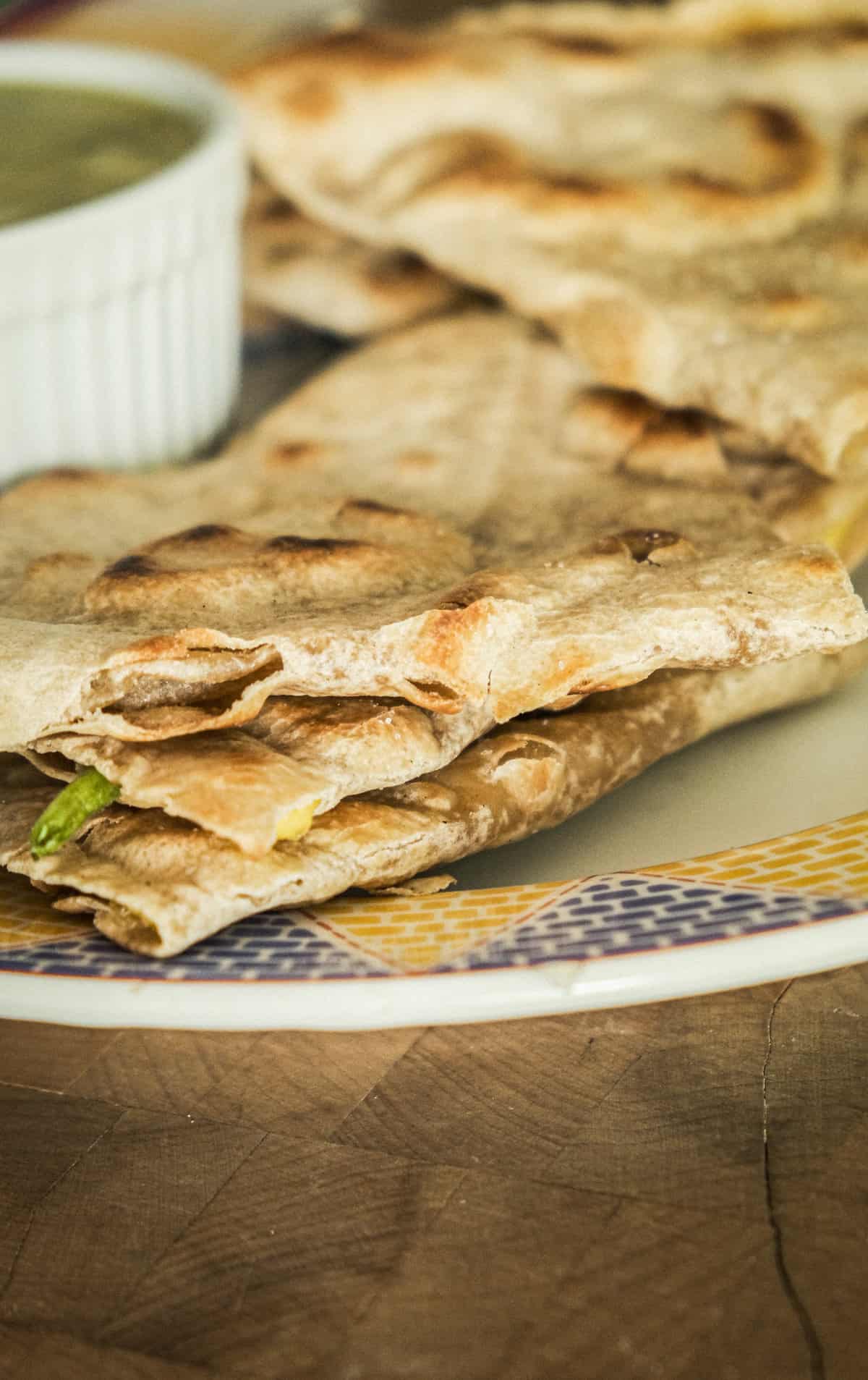 Quesadilla de flor de calabaza