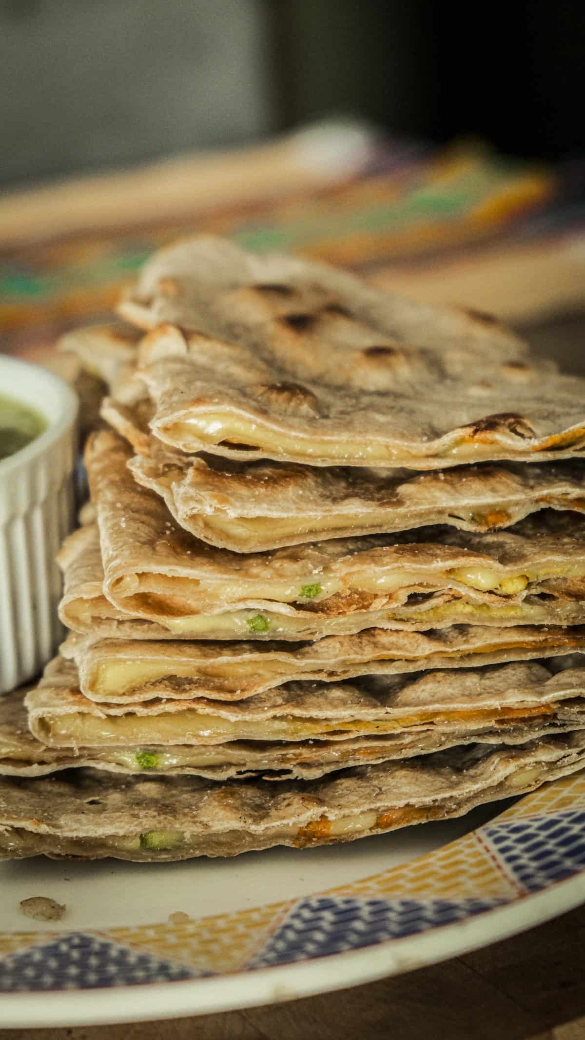 Squash blossom Quesadilla