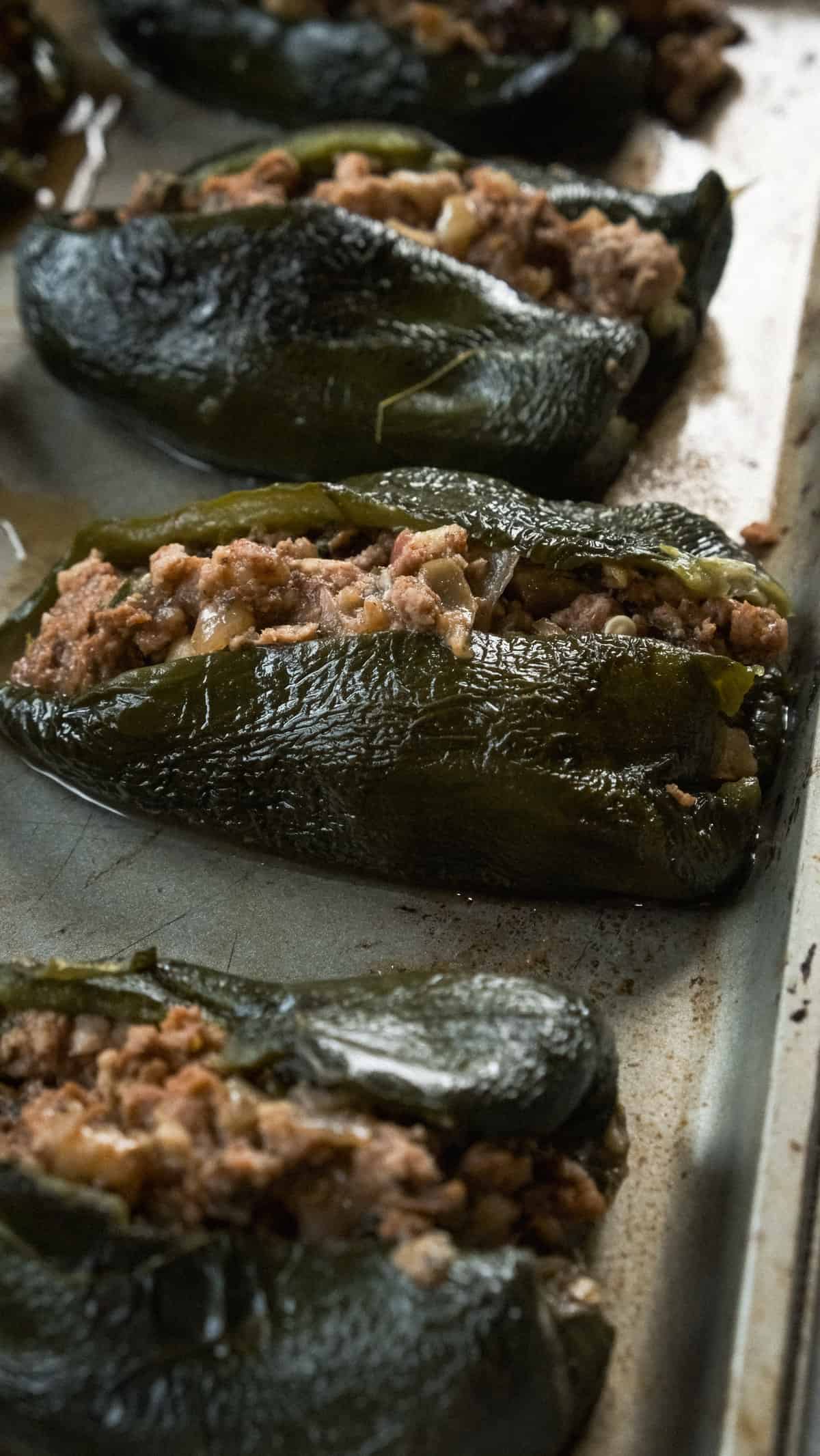 Chiles rellenos ahogados