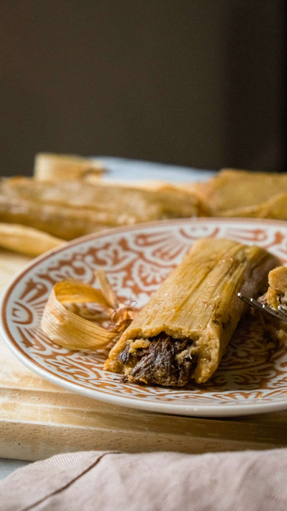 Meat in tamales