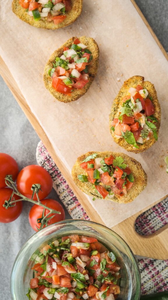 Air fried avocado