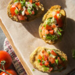 Fried avocado with salsa
