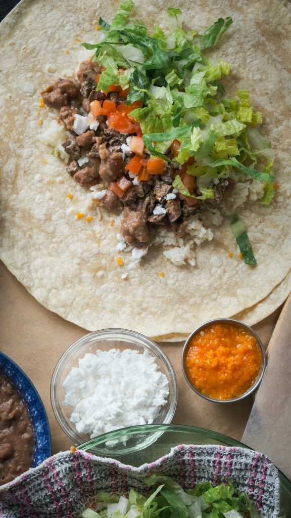 Authentic mexican steak burrito recipe