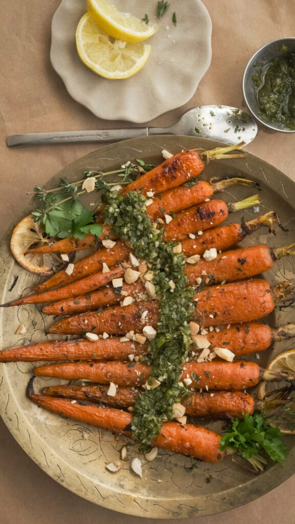 How long to cook whole roasted carrots