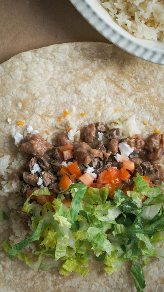 Leftover steak burrito recipe