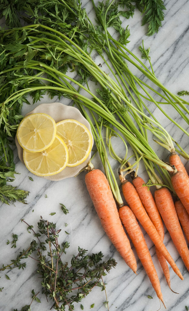 Roasted glazed carrots