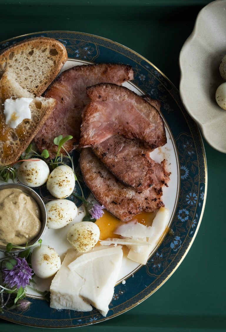 Soft boiled quail eggs