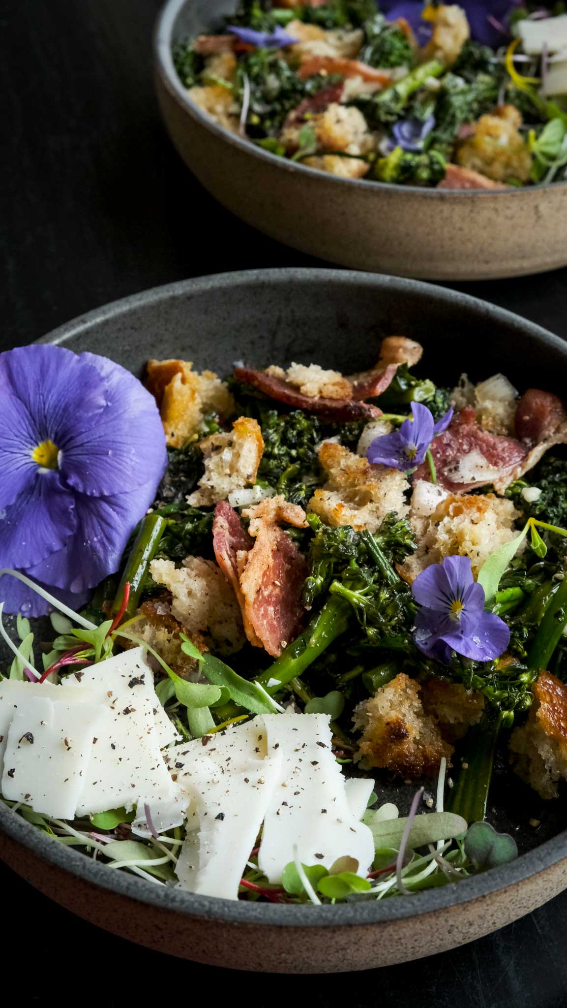 Broccolini salad vegan