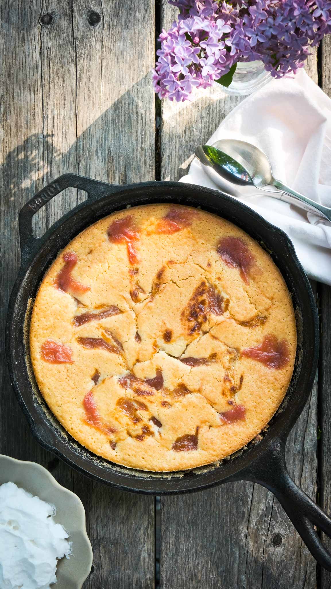 Gluten Free Rhubarb Cake