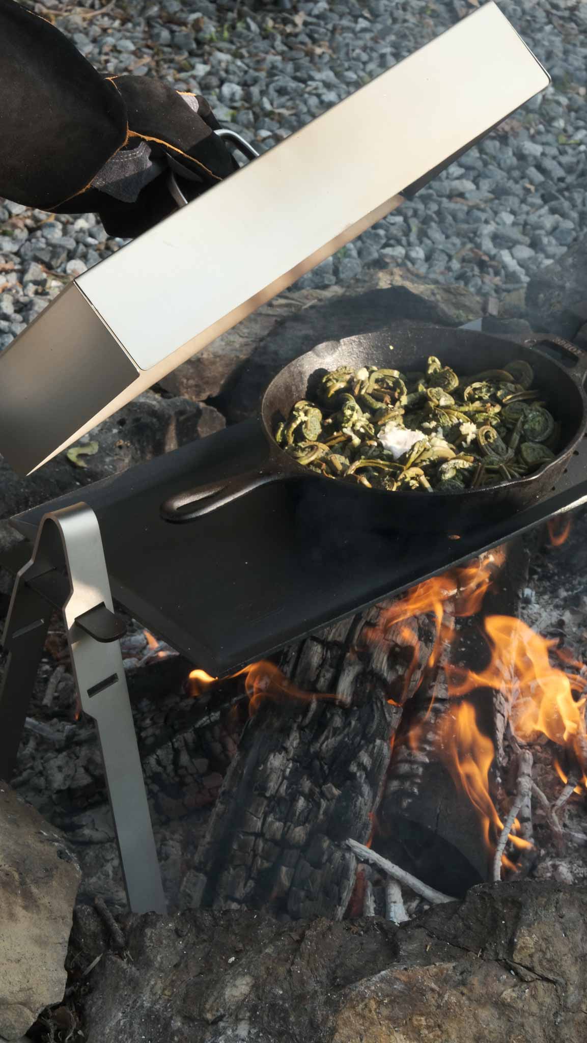 fiddleheads grilling