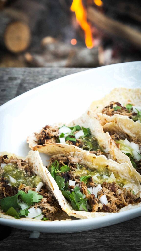 Crispy Pork Carnitas Street Tacos Recipe - Molé in the Wall