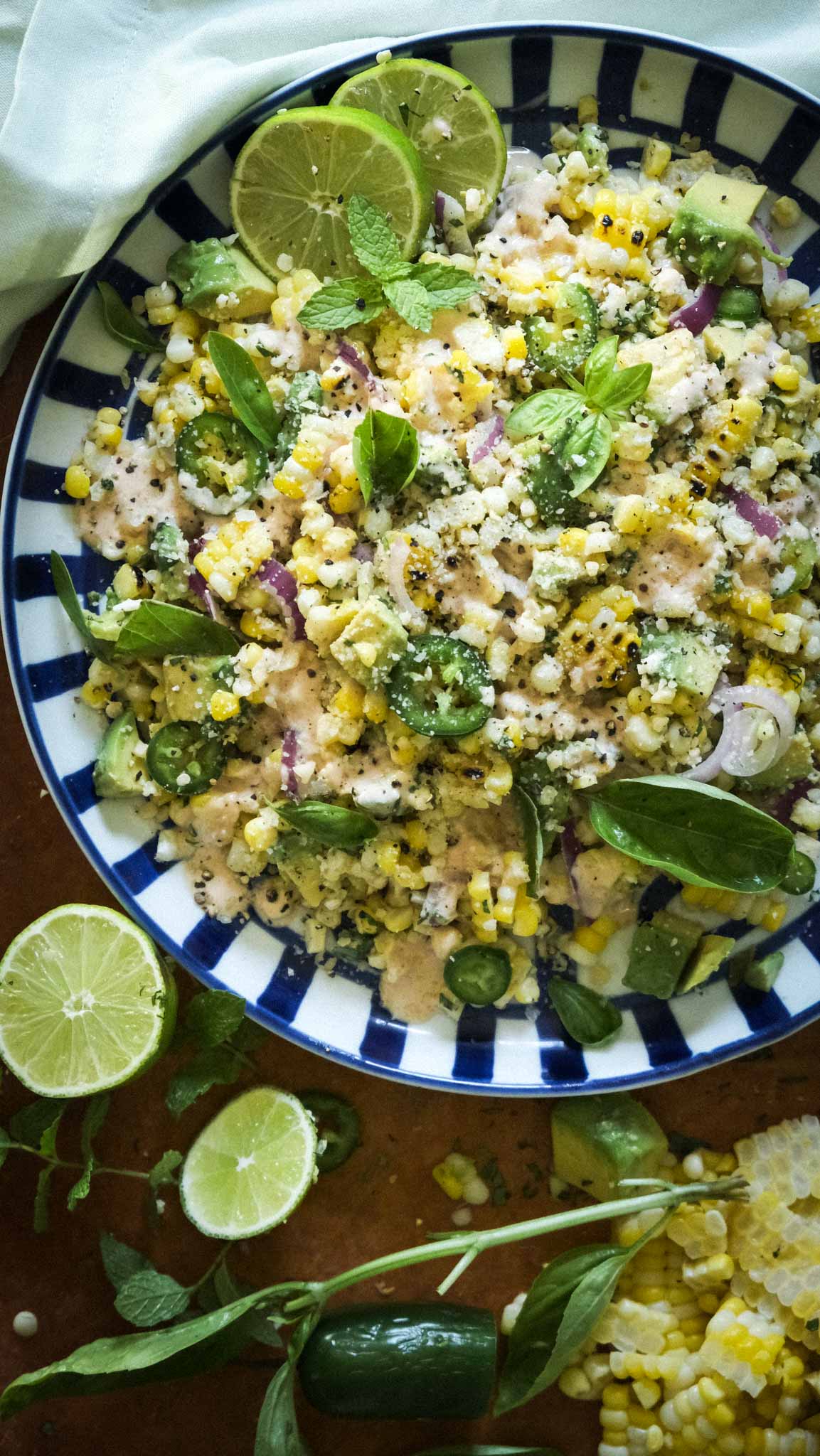 what goes with mexican street corn salad