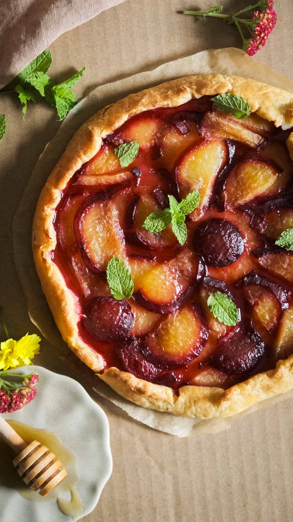 Plum galette