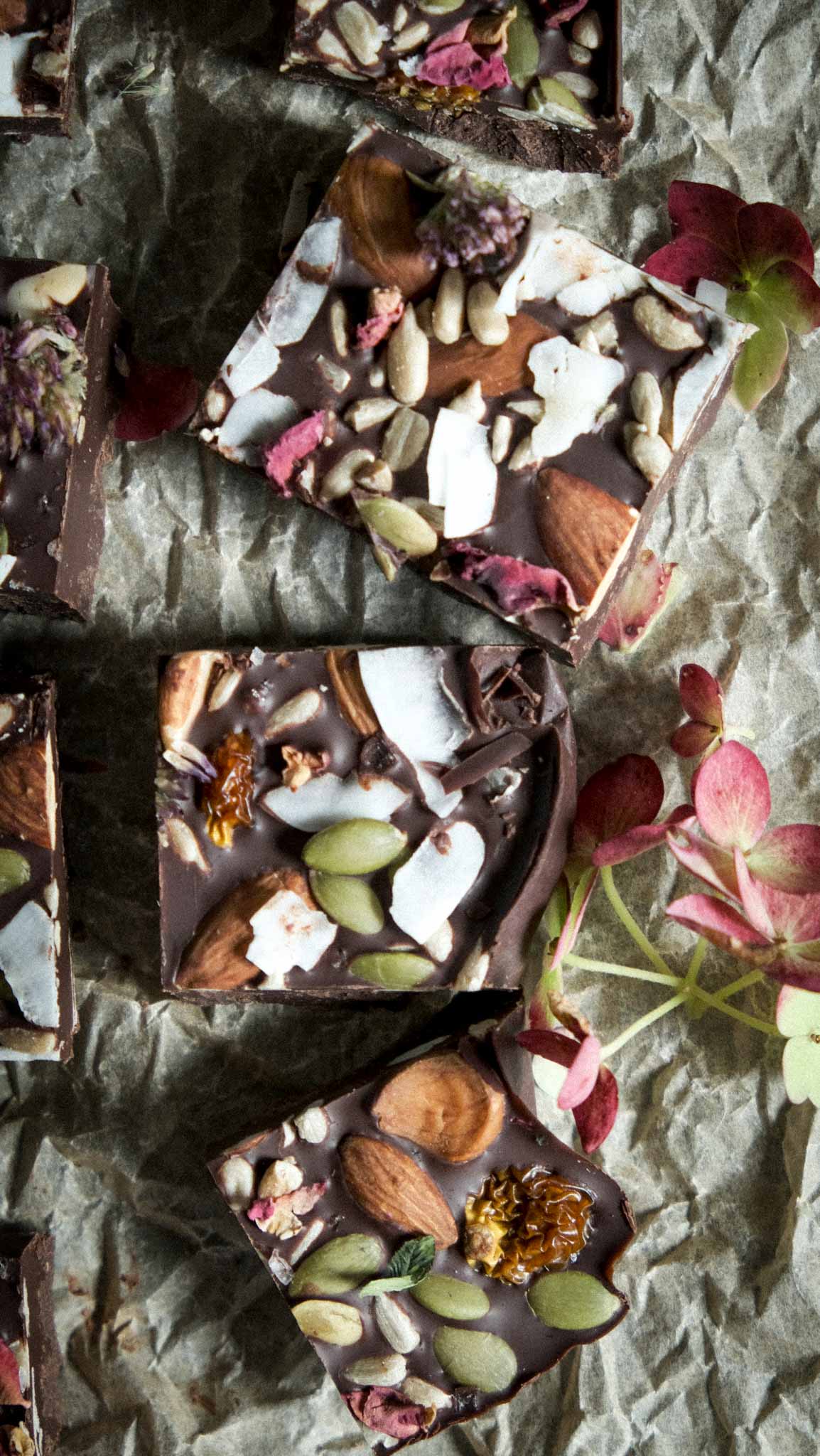 vegan chocolate bark