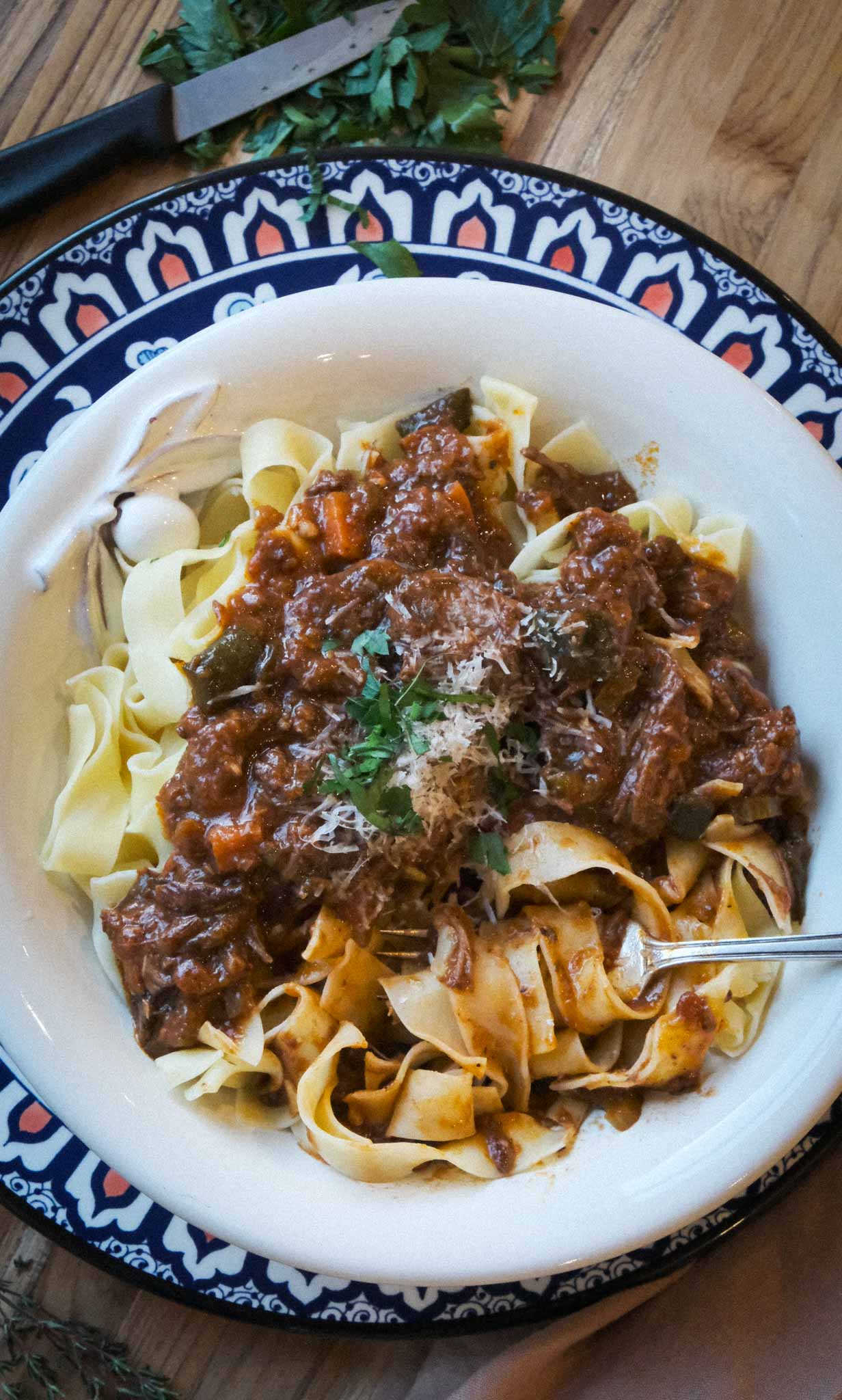 slow cooked bolognese